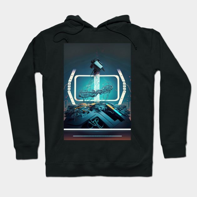 Virtuous Code Breaker - Hacker Art Hoodie by Salaar Design Hub